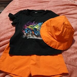 Monster Truck T-Shirt and Shorts Set for Kids